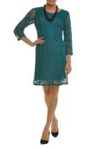  Teal Lace Dress