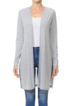  Ribbed Duster Cardigan