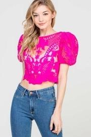  Fuchsia Crop Top