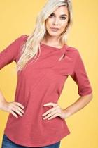  Twist Neck Tee