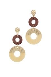  Double-drop Natural-stone Earrings