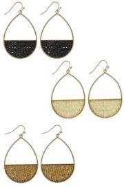  Half-circle Rattan Earrings
