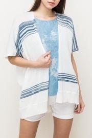  Stripe Open Cardi