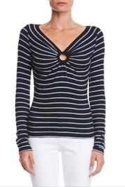  Fuzzy Stripe Sweater
