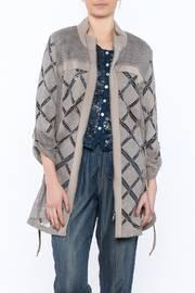  Beige Zip Up Jacket