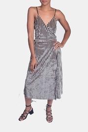  Velvet Pinstripe Dress