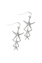  Silver Starfish Earrings