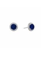  Sterling-silver Sapphire Earrings