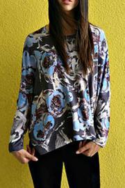  Abstract Floral Top