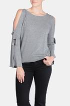  Open Tie Sleeve Top