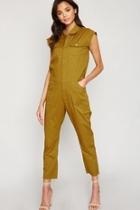  Utility Cargo Jumpsuit