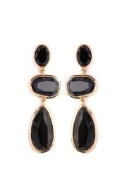  Tri-cut-gem Dangling Earrings