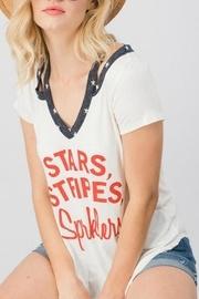 Stars White Tee