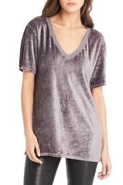  Velour V Neck Top