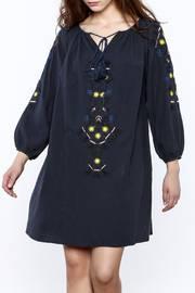  Navy Boho Mini Dress