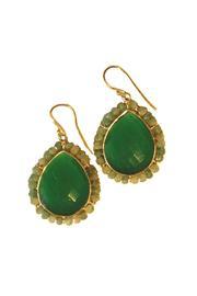  Green Agate Earrings