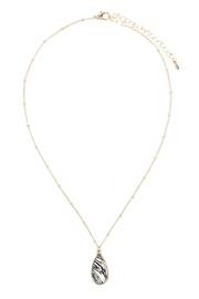  Pear-shaped Animal-print Necklace