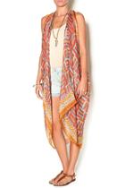  Squared Print Vest