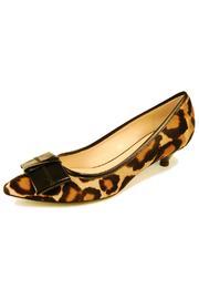  Leopard Calfhair Heel
