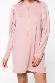  Puff-sleeve Sweater Dress