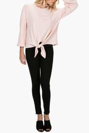  Front-tie Knit Top