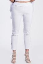  White Pull-on Jeans