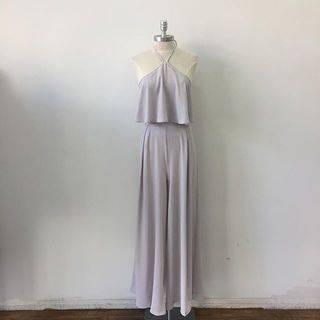  Gray Layered Jumpsuit