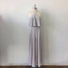  Gray Layered Jumpsuit