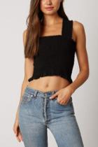  Rebecca Smocked Crop Top
