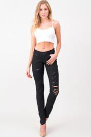  Ripped And Frayed Skinny Jeans