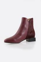  Burgundy Ankle Boot