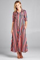  Moody Stripes Dress