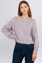  Slouchy Textured Pullover