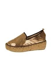 Metallic Leather Espadrille