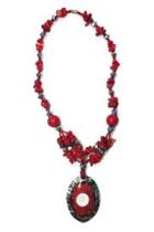  Red Pendant Necklace