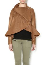  Camel Peplum Jacket