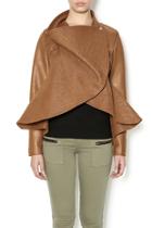  Camel Peplum Jacket