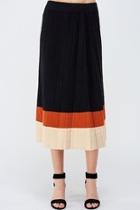  Colorblock Sweater Skirt