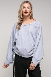  Unfinished Collar Sweatshirt