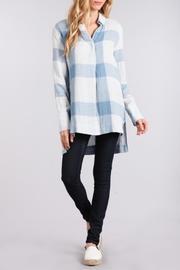  Blue Check Top