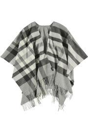 Grey Plaid Ruana