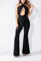  Crossed Front Jumpsuit
