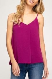  Folded V-neck Top