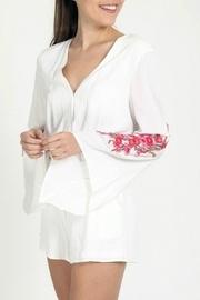  Embroidery Detail Romper