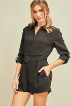  Black Belted Romper