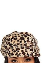  Leopard Cabbie Hat