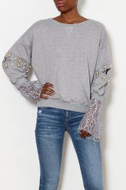 Jewel Sleeve Sweater