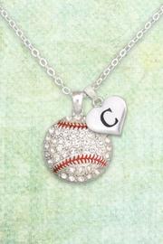 Baseball-necklace With Initial