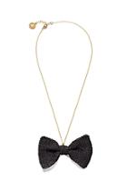  Bow Necklace Black