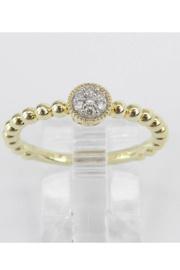 Diamond Cluster Ring, Diamond Midi Ring, Promise Engagement Ring Yellow Gold Size 7 Graduation Gift